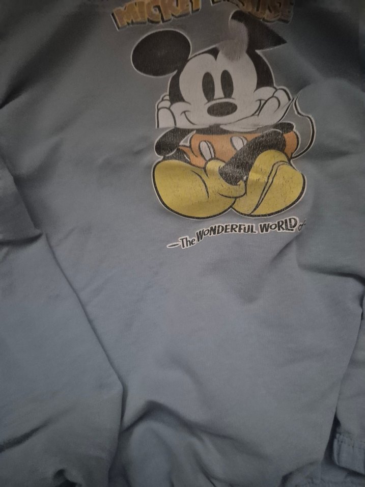 Kız Çocuk Gri Pamuklu Baskılı Uzun Kollu Tişört - Görsel 5