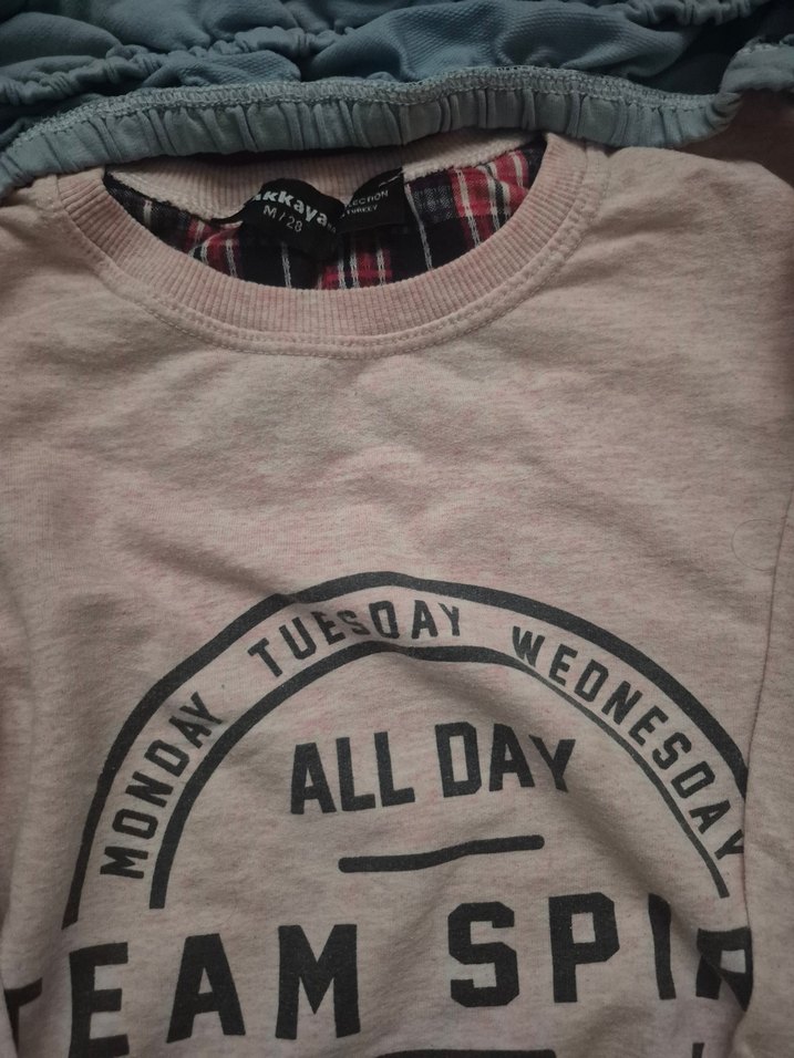 Kız Çocuk Gri Pamuklu Baskılı Uzun Kollu Tişört - Görsel 3