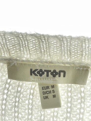 m Beden beyaz Renk Koton Kazak / Triko %70 İndirimli.
