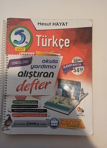 5. SINIF TÜRKÇE ALIŞTIRAN DEFTER ÇANTA