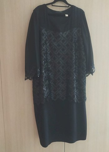 Diğer Uzun Kollu Siyah kadın Abiye Elbise