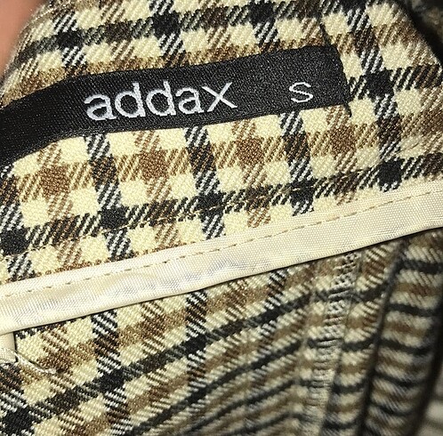 Addax Ekoseli kumaş pantolon