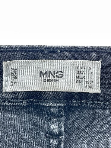 34 Beden siyah Renk Mango Jean / Kot %70 İndirimli.