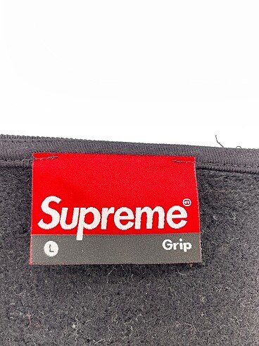 l Beden siyah Renk Supreme Sweatshirt %70 İndirimli.