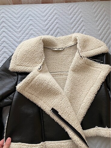 m Beden Crop yün ceket