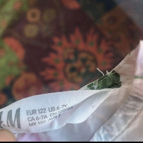 7 Yaş Beden çeşitli Renk H&M kız çocuk elbise