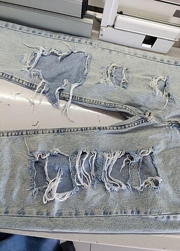 l Beden mavi Renk Mom jean 