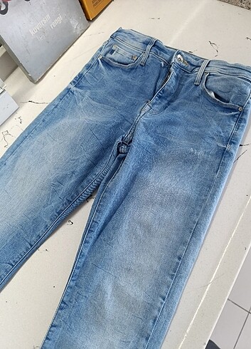 l Beden mavi Renk Düz kesim kot pantolon