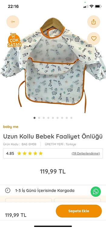 Uzun kollu bebek faaliyet örtüsü