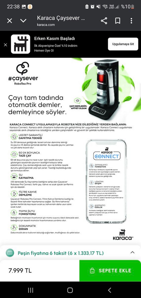 Karaca Çaysever Robotea Pro Connect 4in1  çay makinesi. - Görsel 4