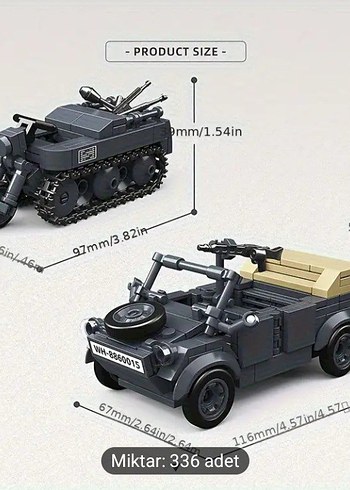 lego ww2 araç seti