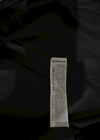 BERSHKA Siyah Deri Kadın Ceket - Görsel 6