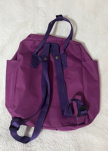 Mor Kadın Sırt Çantası, Tokalı, Minimalist - Görsel 2