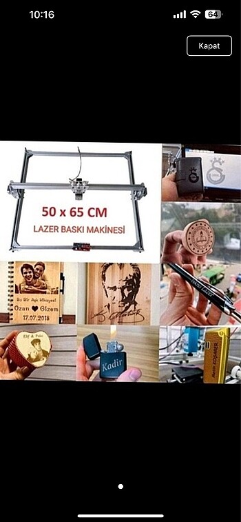 Lazer Baskı Markalama Makinasi