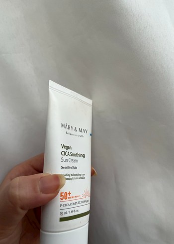 MARY&MAY CICA Sakinleştirici Güneş Kremi SPF 50+ - Görsel 3