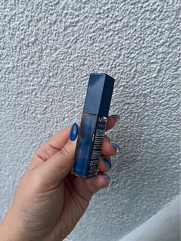 NYX nyx glow shots mavi likit far