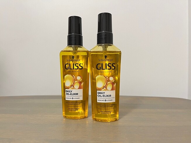 Schwarzkopf Gliss Daily Oil Elixir Saç Bakım Yağı 2 Adet Fiyatıdır.