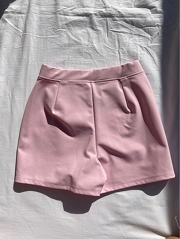 Urban Outfitters Pembe çift yırtmaçlı şort etek