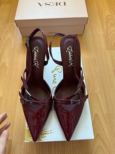 38 Beden bordo Renk Bordo topuklu ayakkabı