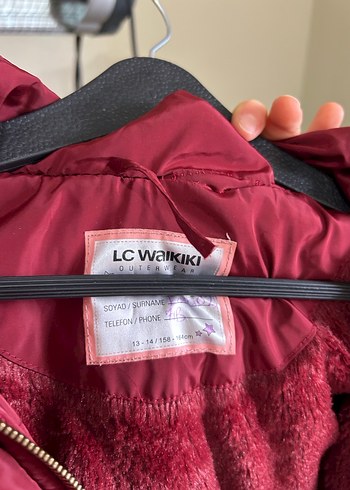 Bordo Fermuarlı Midi çocuk Kışlık Mont - Görsel 4