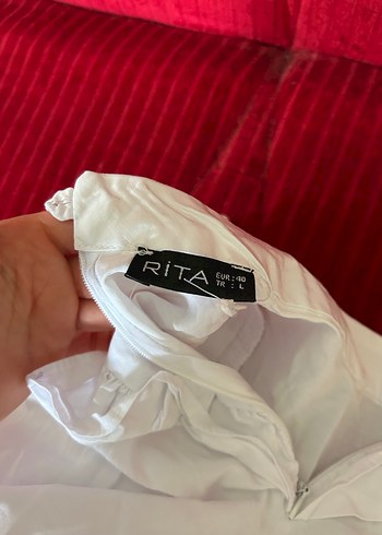 Fırfırlı Beyaz tunik gömlek - Görsel 6