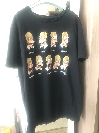 Simpson lu siyah tişört