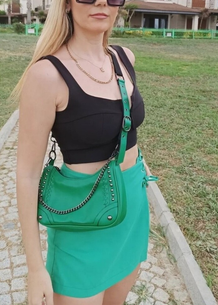 Zara model hem askılı hem baget çanta olarak kullanılır yeni sez - Görsel 5