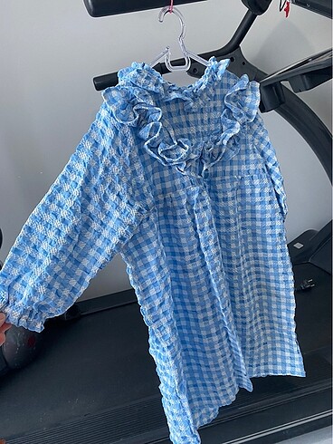 Mavi kız çocuk elbisesi - Görsel 2