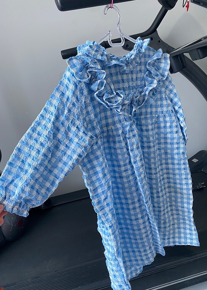 Mavi kız çocuk elbisesi - Görsel 2