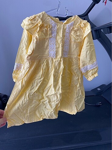 Sarı kız bebek elbisesi - Görsel 2