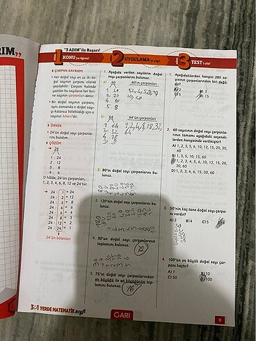 Beden Renk 8.Sınıf (lgs) Matematik Test Kitabı