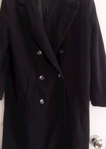 Düğmeli Kırmızı Kadın Uzun Kışlık Mont fiyat sorunuz - Görsel 4