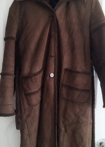 Düğmeli Kırmızı Kadın Uzun Kışlık Mont fiyat sorunuz - Görsel 9