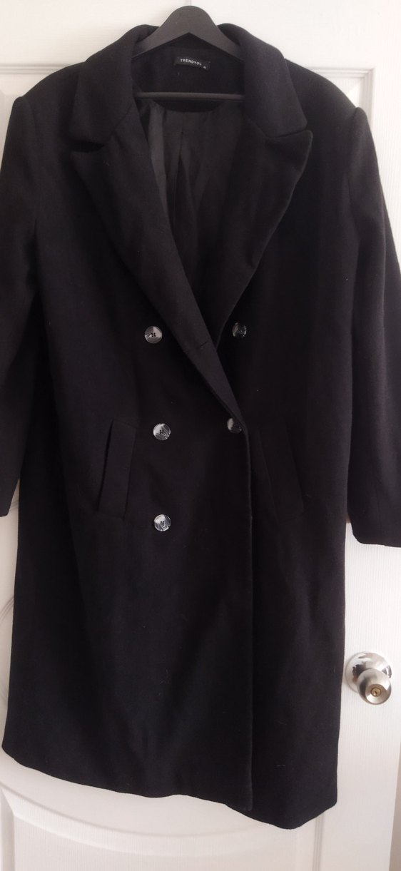 Düğmeli Kırmızı Kadın Uzun Kışlık Mont fiyat sorunuz - Görsel 5