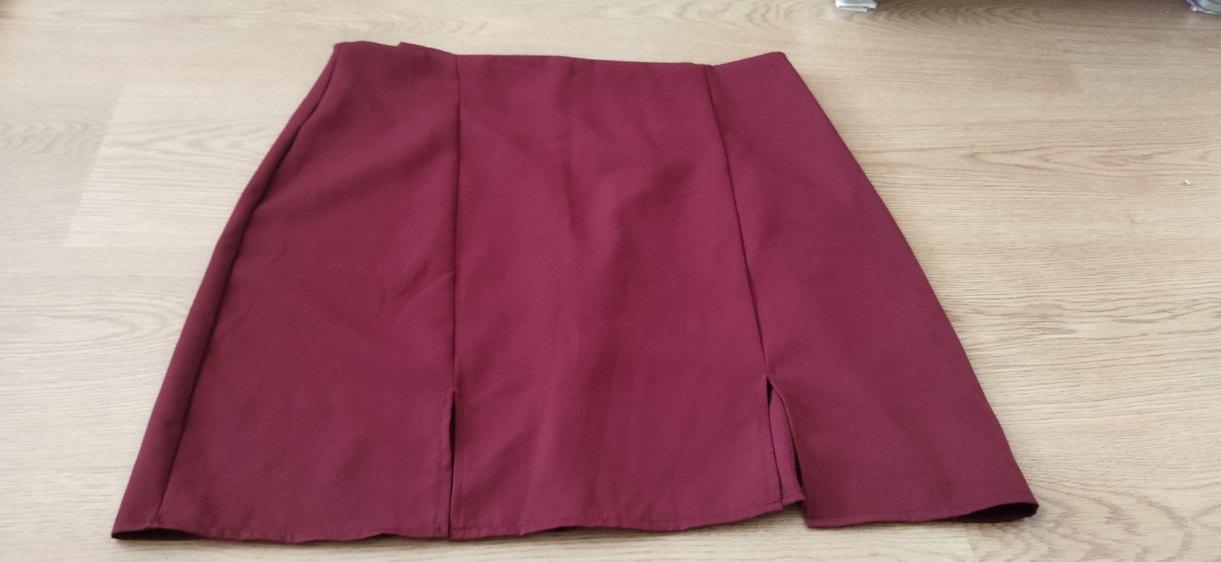 Bordo Kadın Midi Kumaş Pantolon - Görsel 2