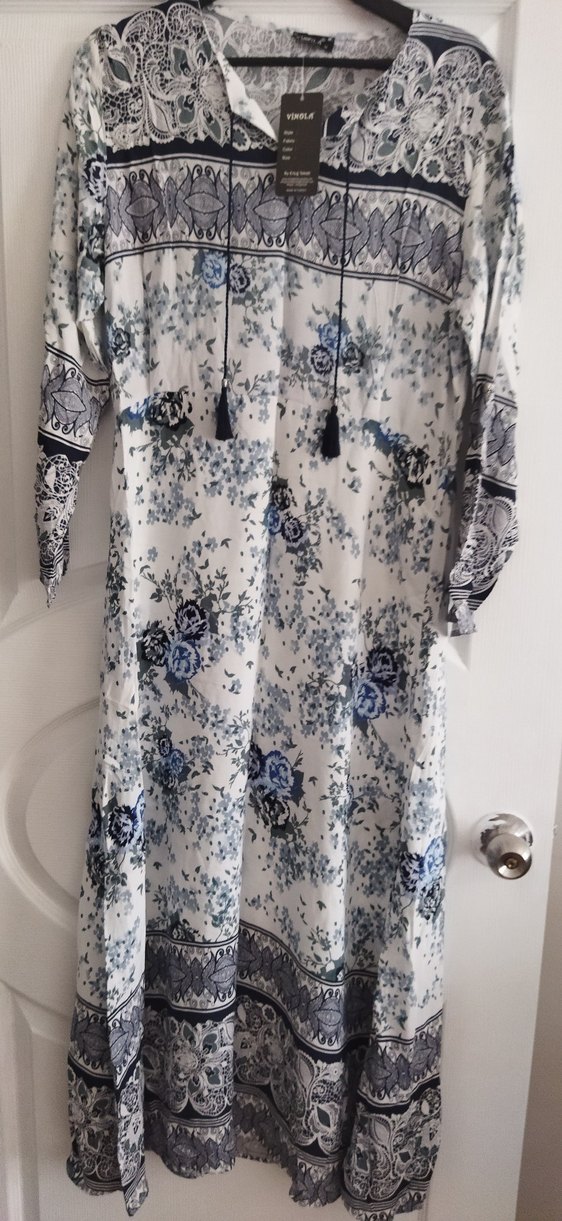 Çiçek Desenli Uzun Bohem Kadın Kimono fiyat sorunuz - Görsel 3