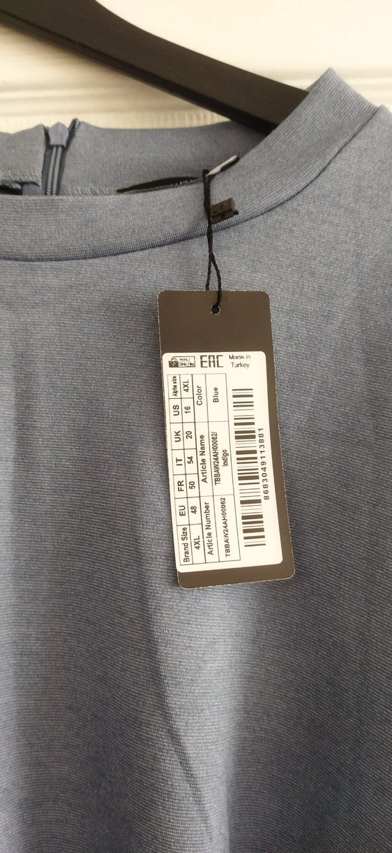 Gri Kadın Midi Tunik, Uzun Kollu, Salaş Kesim - Görsel 3