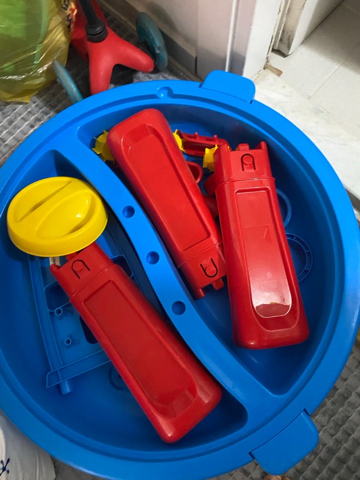 Renkli Mavi Bebek Yürüteci - Görsel 5