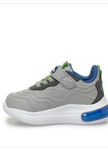 Kinetix Gri Erkek Çocuk Spor Ayakkabısı Velcro