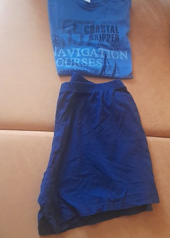 Mavi Erkek Kısa Kollu Pijama Takımı y dışı ürünü - Görsel 5