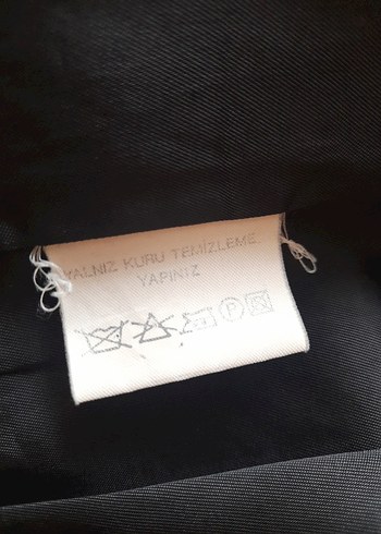 Düğmeli Siyah Keten Kadın Blazer - Görsel 8