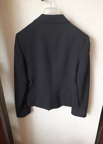 Siyah Klasik Kesim Mini Kadın Blazer Ceket - Görsel 4