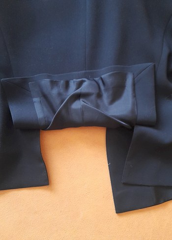 Siyah Klasik Kesim Mini Kadın Blazer Ceket - Görsel 9