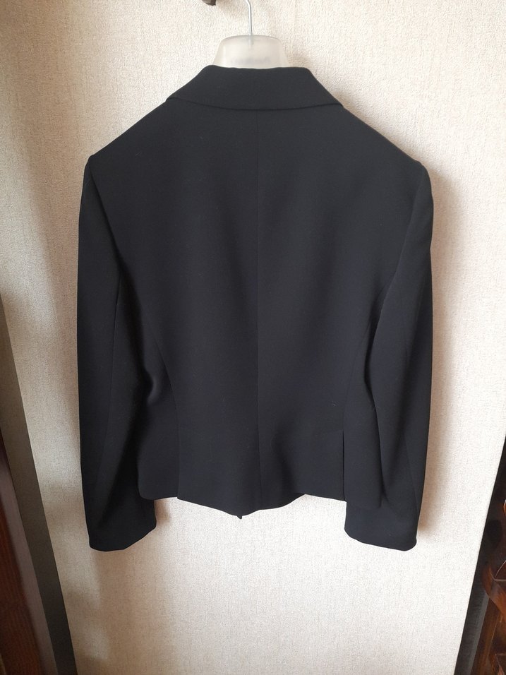 Siyah Klasik Kesim Mini Kadın Blazer Ceket - Görsel 4