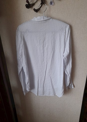 Mavi marka    Düğmeli Beyaz  Kadın Gömlek - Görsel 6