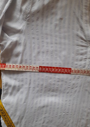 Mavi marka    Düğmeli Beyaz  Kadın Gömlek - Görsel 2