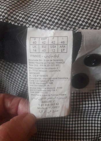 Düğmeli  kapri Kadın Kumaş Pantolon - Görsel 3