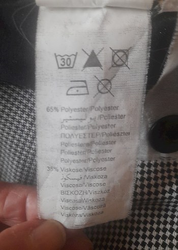 Düğmeli  kapri Kadın Kumaş Pantolon - Görsel 5