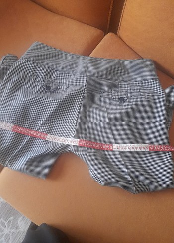 Düğmeli  kapri Kadın Kumaş Pantolon - Görsel 2