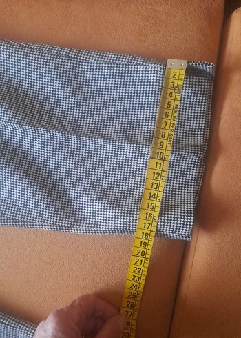 Düğmeli  kapri Kadın Kumaş Pantolon - Görsel 6